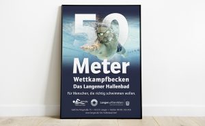 Neue Stadthalle Langen Schwimmbad Plakat